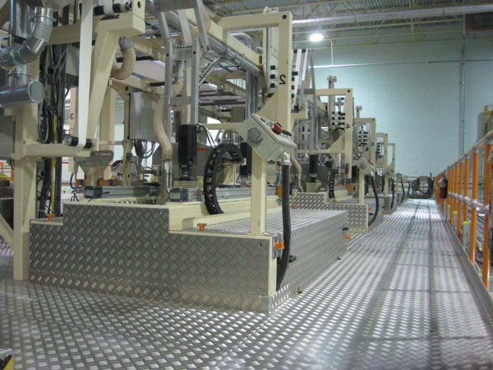 Festooner controls at Gatineau, Canada facility